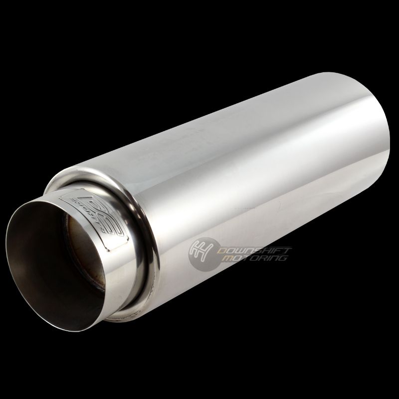 Buy DC SPORTS 4" ROUND STAINLESS STEEL EXHAUST PERFORMANCE MUFFLER FOR