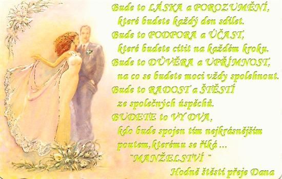 Obrázky - Svatební přání: 5