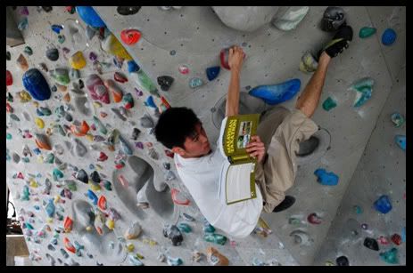Studying while climbing