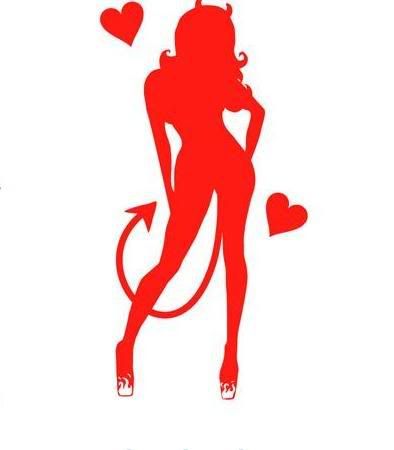 sexy devil sillhouette. Pictures, Images and Photos