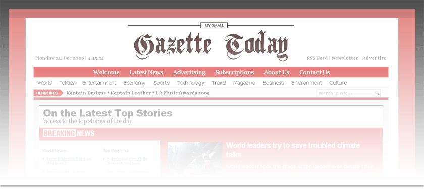 newspaper template. Premium Blogger Template