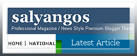 magazine style premium blogspot template