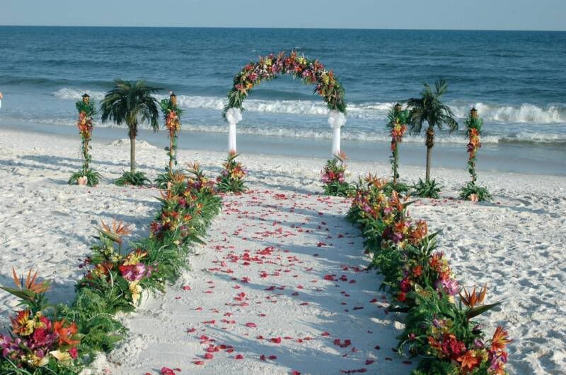 beach weddings ideas. Beach Wedding Ceremony Photo