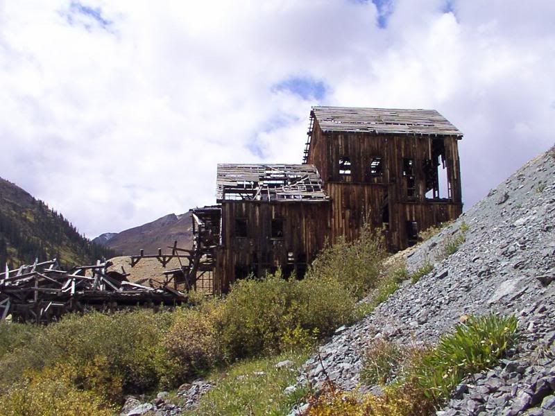 Animas Forks 1871 Ghost Town Gold Processing Mill House Colorado Pictures, Images and Photos