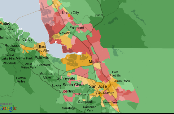 Maps: Largest Ethnic Group by Census Tract - 2000 vs 2010 (living, best