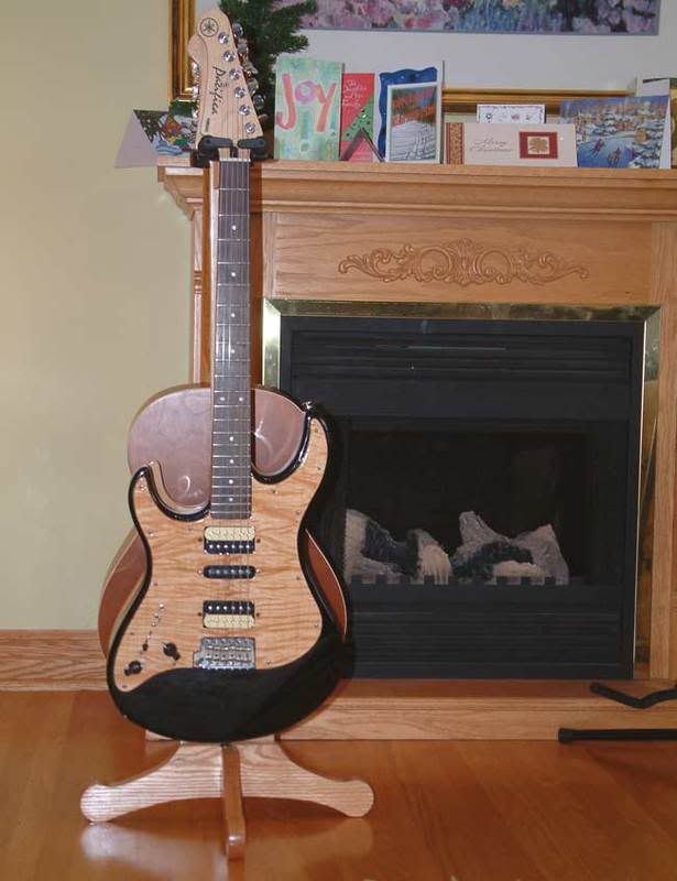 Homebuilt maple double guitar stand Ultimate Guitar