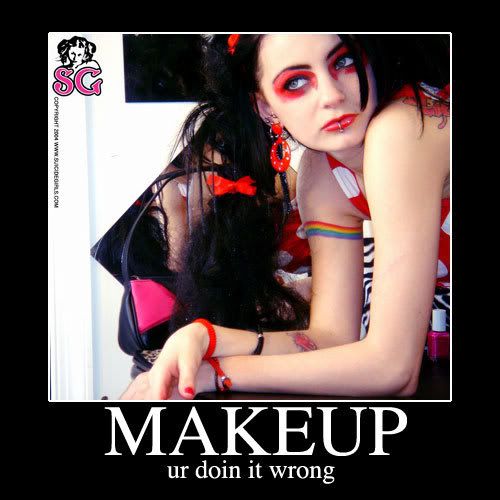 colorful scene makeup. scene queen makeup. linda_mah: