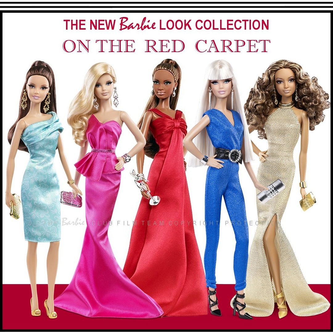 2014 Barbie Look RED CARPET Collection Doll & Pink Gown Ensemble #BCP89
