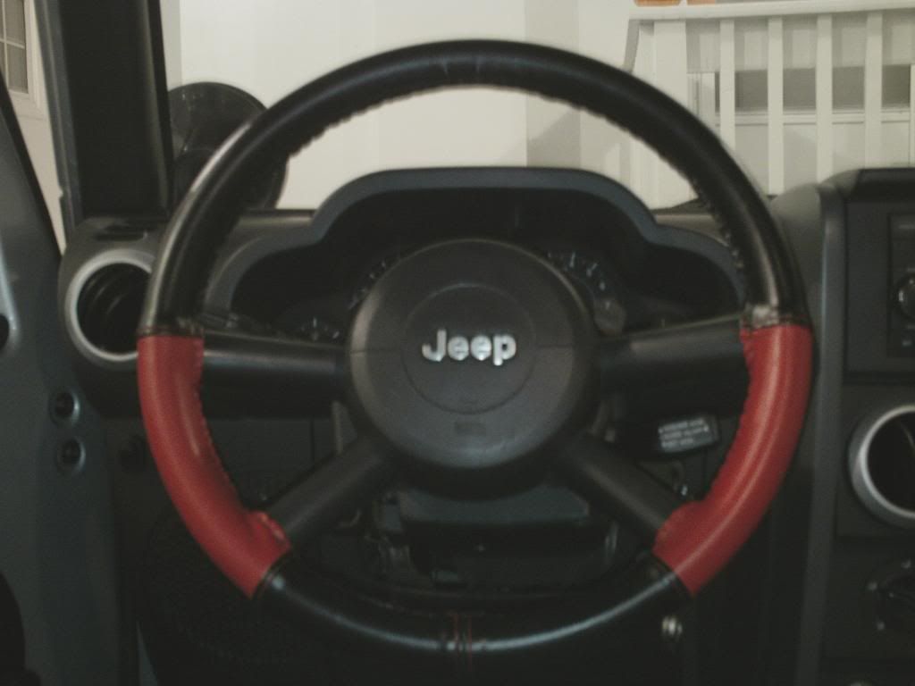 Jeep jk steering wheel cover #1
