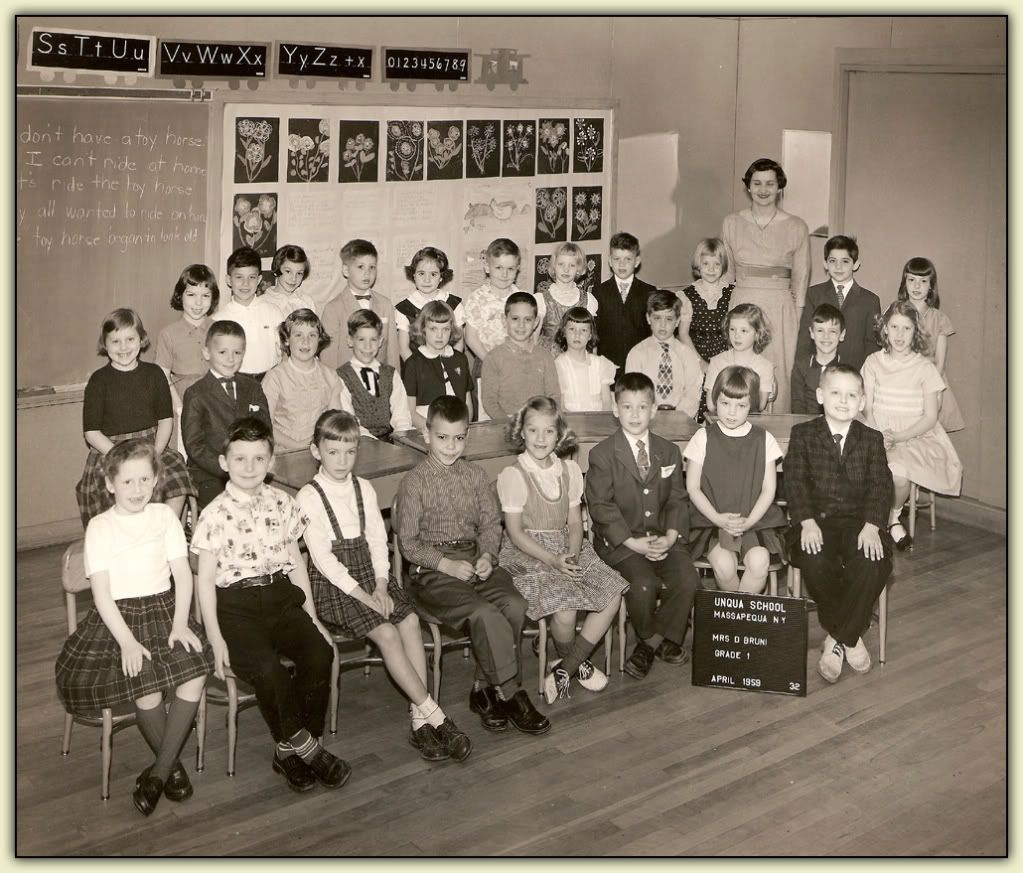 First Grade Class Photo - 1959