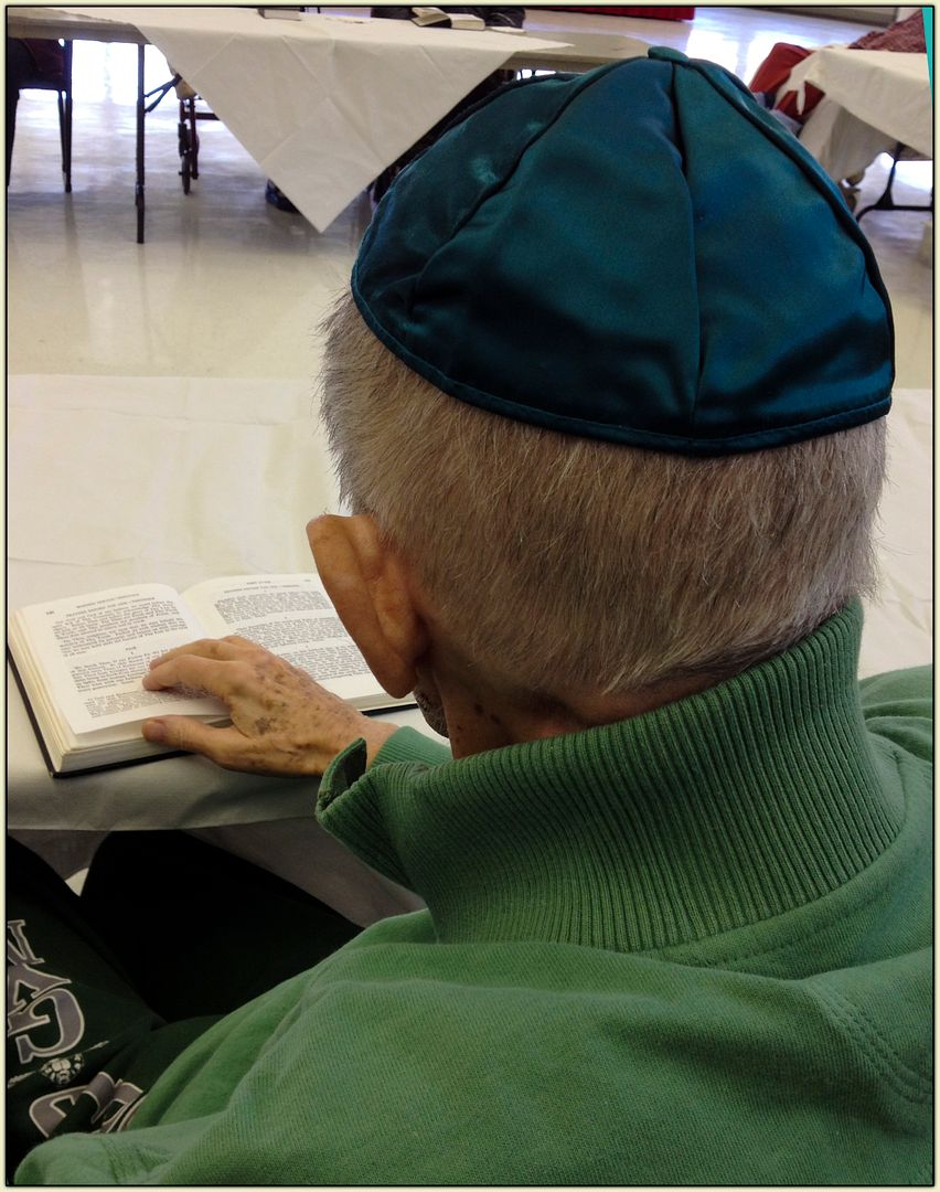Eli at Shabbat services, December 2012