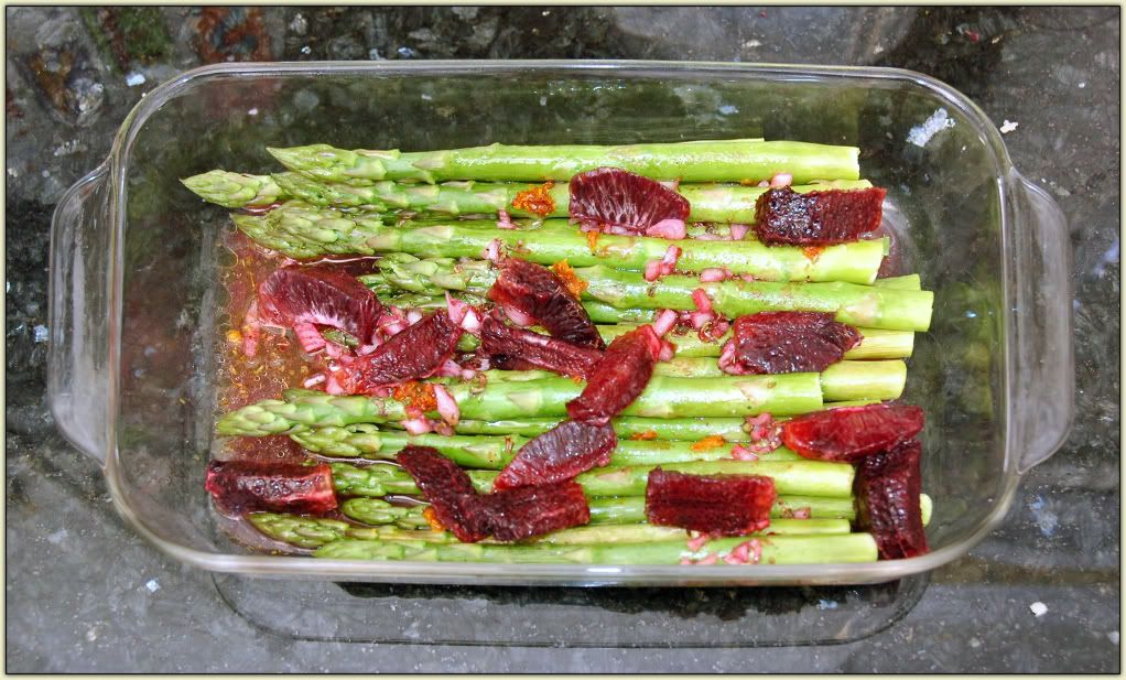 Asparagus with Blood Oranges