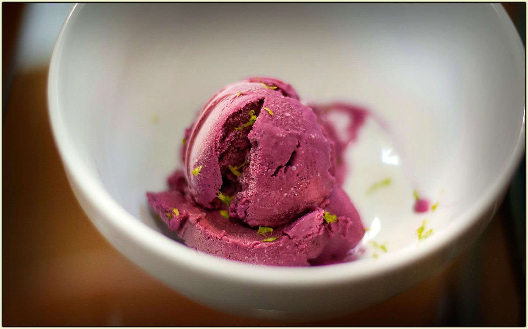 Blueberry-Lime Ice Cream