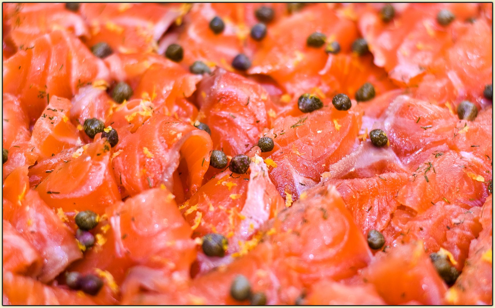 Gravlax with Capers and Lemon Zest
