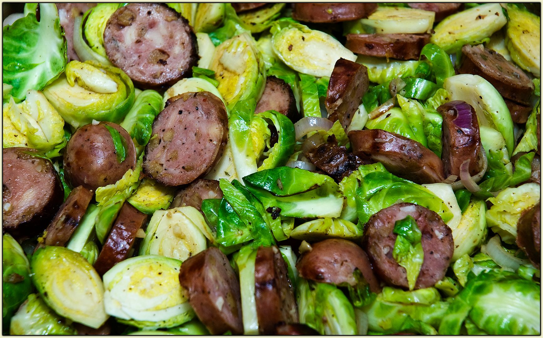 Sausage 'n' Sprouts