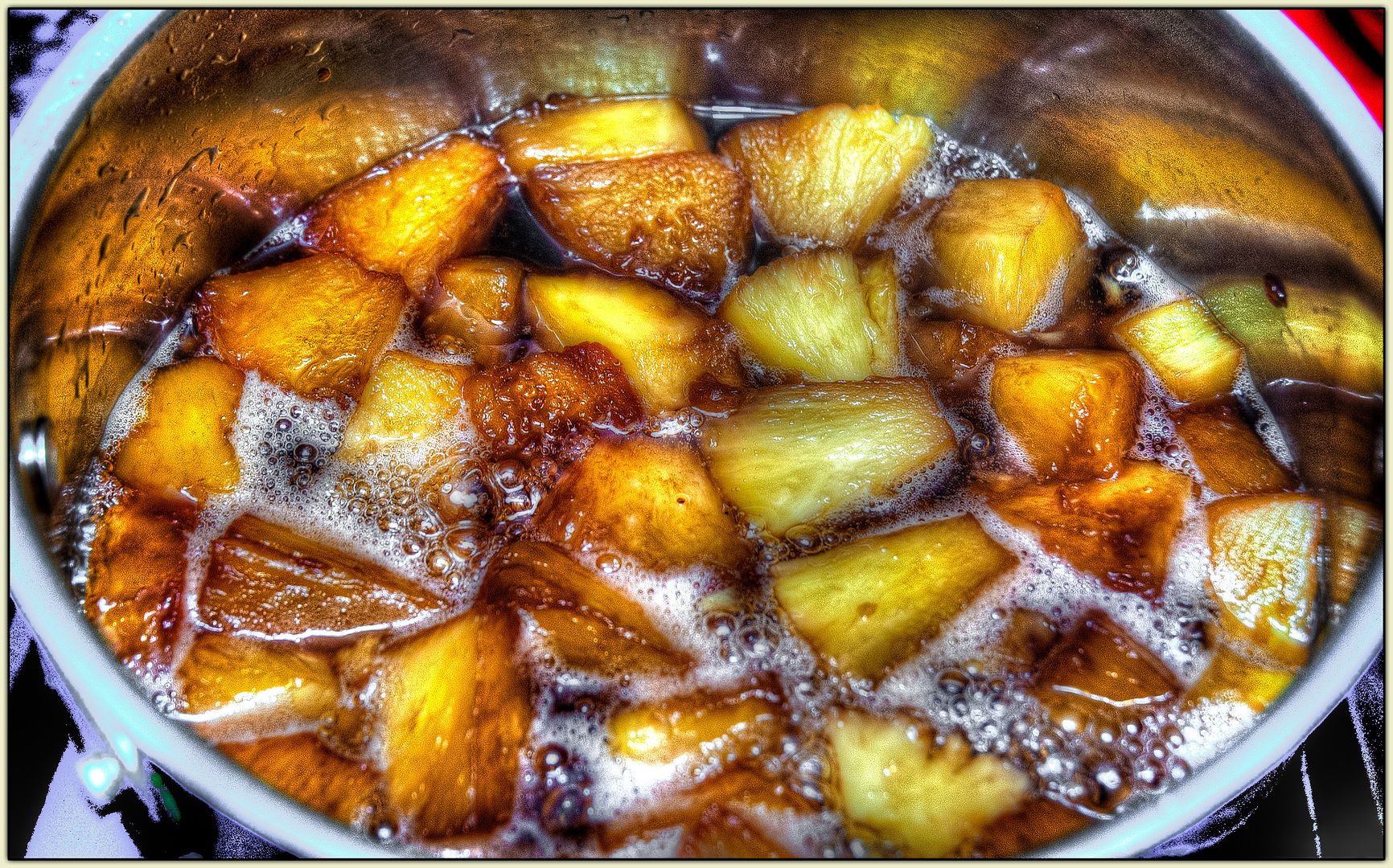 Spiced Port-Pineapple Syrup