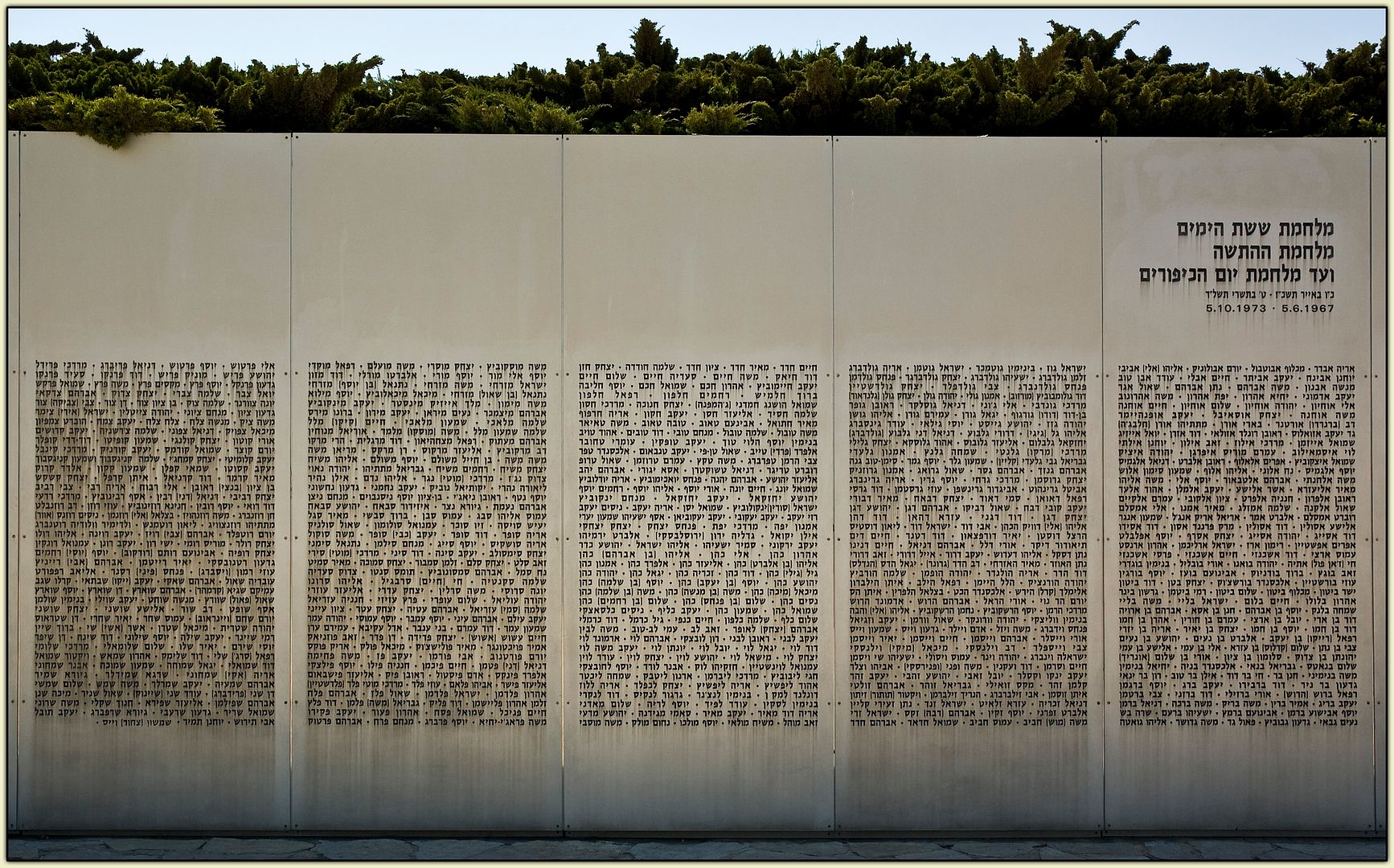 Wall of Remembrance at Latrun