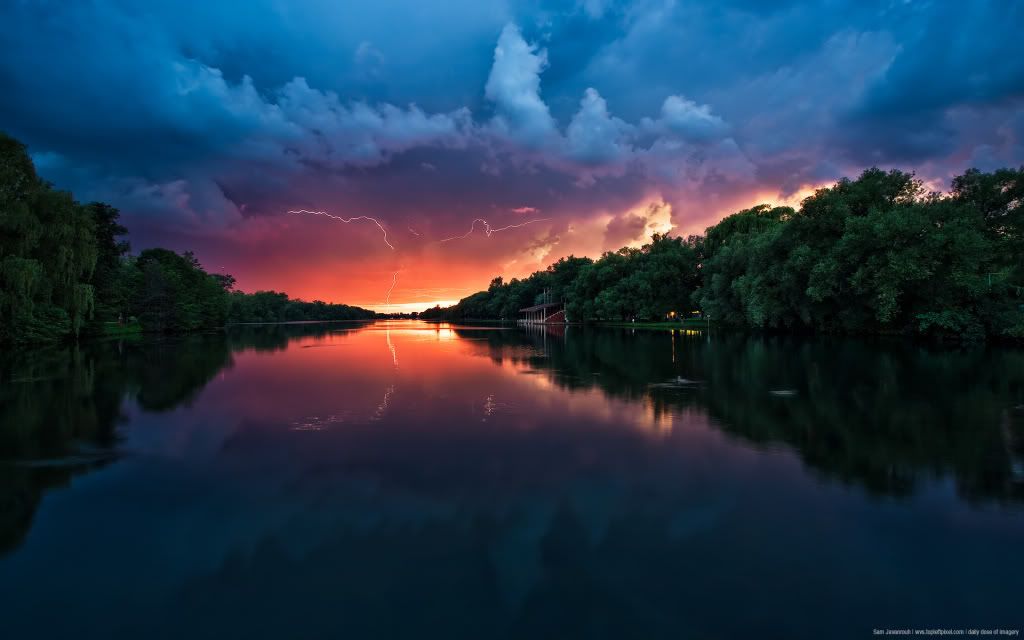 DDI Sunset with Lightning