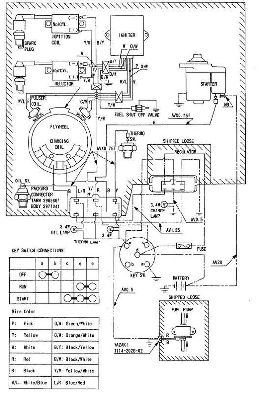 need electrical schematic for a Kawasaki SH626-12 rectifier/voltage
