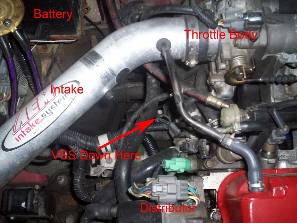 1995 Honda civic vehicle speed sensor location