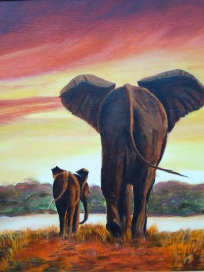 olifant met jong