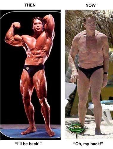 arnold schwarzenegger now and then. Arnold Schwarzenegger Now and