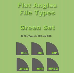 Flat Angles File Types - Green