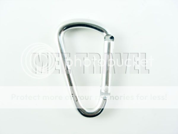 6x Straight Gate D Shaped Carabiner 4cm Key Ring NEW  