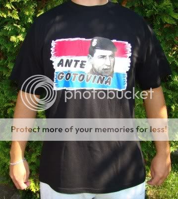 Ante Gotovina, Croatia, war, t shirt  